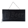 GloboStar® 75688 Φωτιστικό Ταμπέλα Φωτεινή Επιγραφή LED Σήμανσης BEER 3W AC 230V με Διακόπτη On/Off Κόκκινο - Μπλε - Πορτοκαλί