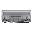 GloboStar® FLOOD-TENA 90224 Προβολέας Wall Washer για Φωτισμό Κτιρίων LED 108W 9180lm 10° DC 24V Αδιάβροχο IP65 Μ43.5 x Π15.5 x Υ18cm RGBW DMX512 - Ασημί - 3 Years Warranty