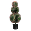 GloboStar® Artificial Garden FEROCACTUS 20137 Τεχνητό Διακοσμητικό Φυτό Φερόκακτος Υ85cm