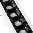 GloboStar® LUMINAR SUPERIOR 60318 Χωνευτό LED Spot Downlight TrimLess 10W 1400lm 36° AC 220-240V IP20 Μ14.8 x Π4.3 x Υ4.5cm - Λευκό με Μαύρο Κάτοπτρο - Φυσικό Λευκό 4500K - Bridgelux High Lumen Chip Gen2 - TÜV Certified Driver - 5 Years Warranty