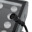 GloboStar® FLOOD-ZANA 90561 Προβολέας Wall Washer για Φωτισμό Κτιρίων LED 200W 17000lm 30° DC 24V Αδιάβροχο IP65 Μ70 x Π29 x Υ10cm RGBW DMX512 - Γκρι Ανθρακί - 3 Years Warranty