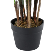 GloboStar® Artificial Garden BROADLEAF LADY PALM TREE 20386 Τεχνητό Διακοσμητικό Φυτό Πλατύφυλλος Φοίνικας Μπαμπού Υ120cm