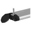 ΜΠΑΡΕΣ ΟΡΟΦΗΣ ΑΛΟΥΜΙΝΙΟΥ BLADE M SILVER 118cm ΜΕ ΑΚΡΑ ALFA HIGH ΓΙΑ FLUSH / STANDARD RAILS MENABO - 2 ΤΕΜ.