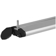 ΜΠΑΡΕΣ ΟΡΟΦΗΣ ΑΛΟΥΜΙΝΙΟΥ BLADE L SILVER 127cm ΜΕ ΑΚΡΑ GAMMA FLAT ΓΙΑ FLUSH / STANDARD RAILS MENABO - 2 ΤΕΜ.