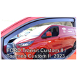 ΑΝΕΜΟΘΡΑΥΣΤΕΣ ΓΙΑ FORD TRANSIT CUSTOM / TOURNEO CUSTOM 2023+ ΖΕΥΓΑΡΙ ΑΠΟ ΕΥΚΑΜΠΤΟ ΦΙΜΕ ΠΛΑΣΤΙΚΟ HEKO - 2 ΤΕΜ.