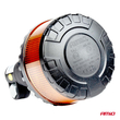ΦΑΡΟΣ HEAVY DUTY W28P 12/24V 16LED ΕΛΑΣΤΙΚΟΣ ΒΙΔΩΤΟΣ ΠΟΡΤΟΚΑΛΙ Υ169mm Φ110mm AMIO - 1 τεμ.