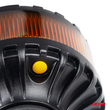 ΦΑΡΟΣ HEAVY DUTY W28P 12/24V 16LED ΕΛΑΣΤΙΚΟΣ ΒΙΔΩΤΟΣ ΠΟΡΤΟΚΑΛΙ Υ169mm Φ110mm AMIO - 1 τεμ.