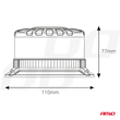 ΦΑΡΟΣ ΦΙΜΕ HEAVY DUTY W28B 12/24V ΠΟΡΤΟΚΑΛΙ 16LED ΒΙΔΩΤΟΣ Υ77mm Φ110mm AMIO - 1 τεμ.