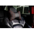 Μαξιλάρι αυχένα αυτοκινήτου - Δερματίνη - Headrest - Red - 200932