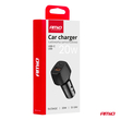 ΦΟΡΤΙΣΤΗΣ ΑΝΑΠΤΗΡΑ ΜΕ 2 ΘΥΡΕΣ USB-A QUICK CHARGE+USB-C 20W ΜΑΥΡΟ AMIO - 1 Τεμ.