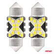 ΛΑΜΠΑΚΙΑ ΠΛΑΦΟΝΙΕΡΑΣ 31mm 12/24V C5W 5500K 12xSMD 2016 CAN-BUS FESTOON (ΛΕΥΚΟ) ΑΜΙΟ - 2 ΤΕΜ.