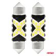 ΛΑΜΠΑΚΙΑ ΠΛΑΦΟΝΙΕΡΑΣ 39mm 12/24V C5W 5500K 12xSMD 2016 CAN-BUS FESTOON (ΛΕΥΚΟ) ΑΜΙΟ - 2 ΤΕΜ.