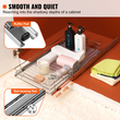 VEVOR 11&quot; Π x 21&quot; D Pull Out Organizer ντουλαπιών, Ράφια βαρέως τύπου Slide Out, Συρτάρια από επιχρωμιωμένο ατσάλι, Συρόμενο συρτάρι αποθήκευσης για το σπίτι, εσωτερικό ντουλάπι κουζίνας, μπάνιο, κάτω από νεροχύτη