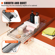 VEVOR 12&quot; Π x 17&quot; D Pull Out Organizer ντουλαπιών, Ράφια βαρέως τύπου Slide Out, Συρτάρια από επιχρωμιωμένο ατσάλι, Συρόμενο συρτάρι αποθήκευσης για το σπίτι, εσωτερικό ντουλάπι κουζίνας, μπάνιο, κάτω από νεροχύτη