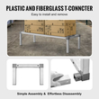 Βάση αλουμινίου VEVOR Dunnage Stationary Dunnage Rack 48” x 20” x 12” ράφι αποθήκευσης