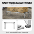 VEVOR Αλουμίνιο Dunnage Rack Stationary Dunnage Rack 60” x 20” x 12” Storage Rack