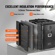 Βάση μεταφοράς φαγητού VEVOR Insulated, Hot Box 82 Qt για Catering, LLDPE Food Box Carrier με διπλές πόρπες, θερμαντήρας φαγητού εμπρός φόρτωσης με λαβές, στοιβαζόμενος τελικός φορτωτής για εστιατόριο, καντίνα κ.λπ. Bla