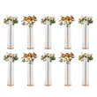 VEVOR 10PCS 35,43 ιντσών /90cm Ψηλός Κρυστάλλινος Γάμος Λουλούδια Βάζα, Πολυτελή Κεντρικά Βάζα Λουλούδια Κρυστάλλινο Χρυσό Βάζο Μεταλλικό, Ιδανικό για Τελετή Τελετής Γαμήλιο πάρτι T-stage Dinner Event Ξενοδοχείο Διακόσμηση σπιτιού