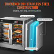 VEVOR Hot Box Food Warmer 4-Tier Concession Θερμαντικό ντουλάπι με δίσκο νερού