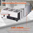VEVOR Εμπορικό ηλεκτρικό φαγητό Warner Countertop Buffet 3*8 Qt Pan Bain Marie