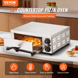 VEVOR Ηλεκτρικός Πάγκος Φούρνος Πίτσας 12&quot; 1500W Ρυθμιζόμενη θερμοκρασία 0-120 λεπτά Χρονοδιακόπτης
