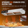 VEVOR French Fry Food Warmer Electric Strip Chip Warming Light Station Steel
