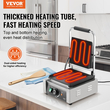 VEVOR Εμπορική σχάρα Panini Press Grill Electric Sandwich Maker Griddle Plate 9&quot;x9