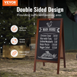 Επιγραφή VEVOR A Frame Chalkboard, επιγραφές διπλής όψης στο πεζοδρόμιο, ανεξάρτητη vintage ξύλινη σανίδα κιμωλίας με κιμωλίες &amp; μαγνητική γόμα, ρουστίκ καφέ σάντουιτς εξωτερικού χώρου, 20&quot;x40&quot;, Γάμος στο σπίτι κουζίνας