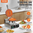 VEVOR Electric Ice Cream Cone Maker Commercial Waffle Cone Roll Egg 1230W