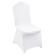 VEVOR 12PCS White Stretch Spandex Πτυσσόμενα καλύμματα καρέκλας, Universal εφαρμοστό κάλυμμα καρέκλας, Αφαιρούμενα πλενόμενα προστατευτικά καλύμματα, για γάμους, γιορτές, συμπόσιο, πάρτι, γιορτή, δείπνο