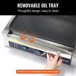 VEVOR Εμπορική σχάρα Panini Press Grill Electric Sandwich Maker Griddle Plate 14&quot;x9