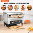 VEVOR Commercial Conveyor Toaster 450 Slices/Hour Commercial Toaster Heavy Duty