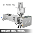 VEVOR Automatic Donut Maker Machine Single Row, Automatic Donut Maker 7L Hopper Commercial Donut Maker with 3 Sizes Molds Commercial Donut Maker Machine 304 Inox Steel Automatic Donut Machine