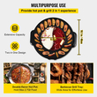 VEVOR 2 σε 1 Ηλεκτρική ψησταριά και Hot Pot, 2200W BBQ Grill and Hot Pot, Πολυλειτουργικό Teppanyaki Grill Pot με Διπλό Έλεγχο Θερμοκρασίας, Σχάρα Hot Pot Χωρίς Καπνιστή με Αντικολλητική Επικάλυψη για 1-8 άτομα