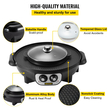 VEVOR 2 σε 1 Ηλεκτρική ψησταριά και Hot Pot, 2200W BBQ Grill and Hot Pot, Πολυλειτουργικό Teppanyaki Grill Pot με Διπλό Έλεγχο Θερμοκρασίας, Σχάρα Hot Pot Χωρίς Καπνιστή με Αντικολλητική Επικάλυψη για 1-8 άτομα