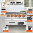 VEVOR Commercial Electric Griddle 3200W Πάγκος Half-Flat Top Grill 122℉-572℉
