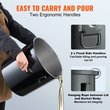 Κάδος γράσου φριτέζας VEVOR, 8 Gal Oil Disposal Caddy Κάδος λαδιού φριτέζας από ανοξείδωτο ατσάλι Αντισκωριακή επίστρωση, Δοχείο μεταφοράς λαδιού με καπάκι, κλιπ κλειδώματος, σακούλα φίλτρου για φιλτράρισμα ζεστού μαγειρικού λαδιού, μαύρο