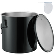 Κάδος γράσου φριτέζας VEVOR, 8 Gal Oil Disposal Caddy Κάδος λαδιού φριτέζας από ανοξείδωτο ατσάλι Αντισκωριακή επίστρωση, Δοχείο μεταφοράς λαδιού με καπάκι, κλιπ κλειδώματος, σακούλα φίλτρου για φιλτράρισμα ζεστού μαγειρικού λαδιού, μαύρο