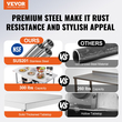 VEVOR Commercial τραπέζι εργασίας 48 x 24 ιντσών Πτυσσόμενο Εμπορικό τραπέζι προετοιμασίας, Πτυσσόμενο τραπέζι από ανοξείδωτο ατσάλι βαρέως τύπου με φορτίο 772 λίβρες, Τραπέζι εργασίας κουζίνας, Ασημένιο νησί κουζίνας από ανοξείδωτο χάλυβα