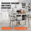 VEVOR Commercial τραπέζι εργασίας 48 x 24 ιντσών Πτυσσόμενο Εμπορικό τραπέζι προετοιμασίας, Πτυσσόμενο τραπέζι από ανοξείδωτο ατσάλι βαρέως τύπου με φορτίο 772 λίβρες, Τραπέζι εργασίας κουζίνας, Ασημένιο νησί κουζίνας από ανοξείδωτο χάλυβα