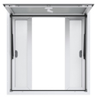 VEVOR 36&quot; L x 36&quot; W Concession Stand Παράθυρο σερβιρίσματος Food Truck Service Τέντα
