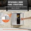 VEVOR BBQ Access Door, 610x610 mm Διπλή Πόρτα Εξωτερικής Κουζίνας, Πόρτα από ανοξείδωτο ατσάλι Flush Mount, Διπλό τοίχωμα Κάθετη Πόρτα με χερούλια και γάντζους, για BBQ Island, Ψητοπωλείο, Εξωτερικό ντουλάπι
