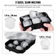 VEVOR Ice Ball Maker Δίσκος σιλικόνης για παγάκια με καπάκι 2 συσκευασίες κοκτέιλ ουίσκι