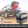 VEVOR Car Refrigerator 55L Compressor Portable Μικρό Ψυγείο Αυτοκινήτου Ψυγείο Καταψύκτης Vehicle Car Truck RV Boat Mini Electric Cooler for Driving Travel Fishing Outdoor and Home