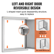 VEVOR BBQ Access Door, 457x533 mm Μονή εξωτερική πόρτα κουζίνας, ανοξείδωτη πόρτα χωνευτή, επιτοίχια κάθετη πόρτα με χωνευτή λαβή, για BBQ Island, Ψητοπωλείο, Εξωτερικό ντουλάπι