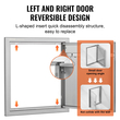 VEVOR BBQ Access Door, 457x508 mm Μονή εξωτερική πόρτα κουζίνας, ανοξείδωτη πόρτα χωνευτή, τοίχος κάθετη πόρτα με λαβή και γάντζο, για BBQ Island, Ψητοπωλείο, Εξωτερικό ντουλάπι