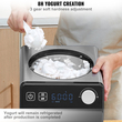VEVOR 2 Quart Automatic Ice Cream Machine Electric Yogurt Gelato Make Black