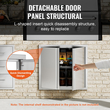 VEVOR BBQ Access Door, 660x610 mm Διπλή Πόρτα Εξωτερικής Κουζίνας, Πόρτα από ανοξείδωτο ατσάλι, Flush Mount Door, Wall Κατακόρυφη Πόρτα με Χειρολαβές, για BBQ Island, Ψητοπωλείο, Εξωτερικό ντουλάπι