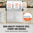 VEVOR 990x660 mm BBQ Island Access Πόρτα Εξωτερική Πόρτα Κουζίνας από ανοξείδωτο χάλυβα