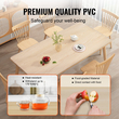 Κάλυμμα τραπεζιού VEVOR Clear, 36&quot; x 72&quot; Κάλυμμα τραπεζιού, πλαστικό τραπεζομάντιλο PVC πάχους 1,5 mm, αδιάβροχο προστατευτικό επιφάνειας εργασίας για γραφείο, τραπεζάκι σαλονιού, τραπέζι τραπεζαρίας
